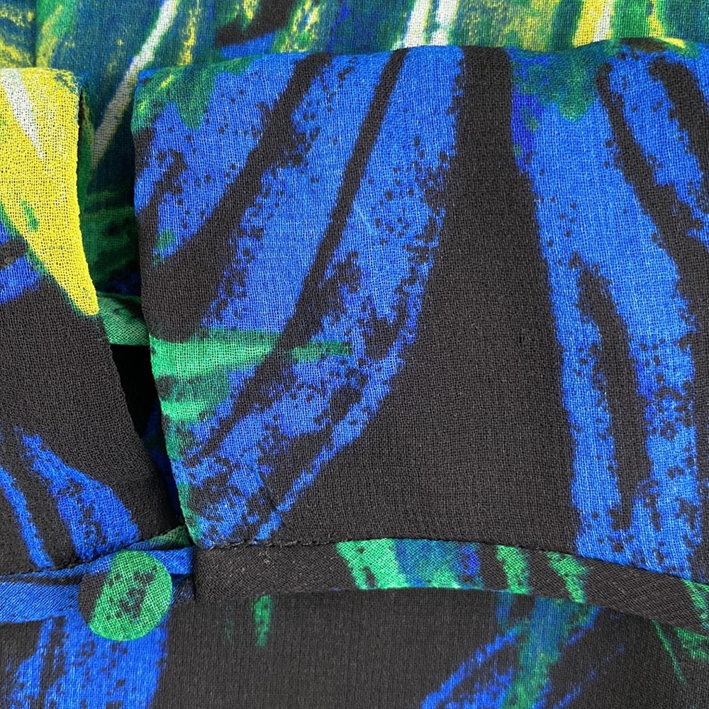 Calvin Klein Tropical Print Sleeveless Shift Dress - Picture 14 of 16